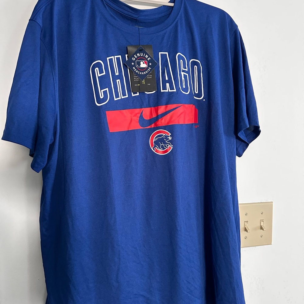 Nike Chicago Cubs Blue Short Sleeve Tee